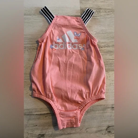 Adidas Girls Bubble Romper/Sunsuit Size 6 months - Picture 1 of 3